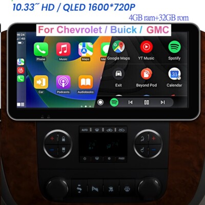 Android 10.33''Car Radio Stereo GPS For GMC Chevrolet Chevy Yukon Sierra Acadia l