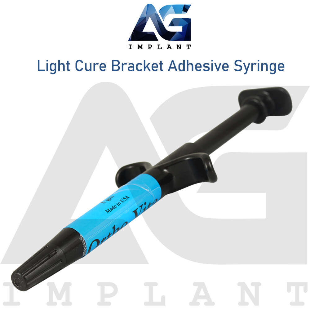 Light Cure Bracket Adhesive Band Cement Syringe Bonding Blue