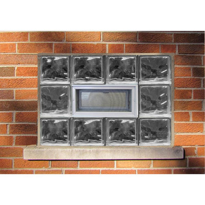 Glass Block Wave Pattern Privacy Security 10-Pack 7.75 x 7.75 x 3.12 Inches New
