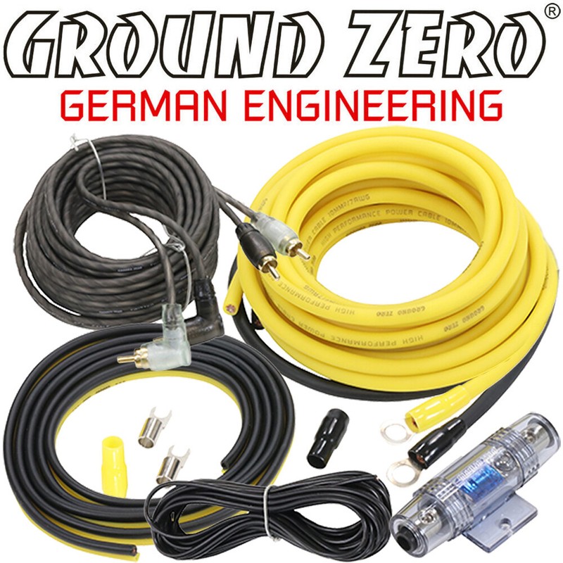 Ground Zero Gzpk 10xlc-Ii Kabelset 10mmÂ² Kabelkit Kabel Set Endstufe VerstÃ¤Rker