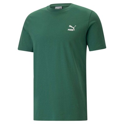 

Puma Classics Small Logo Crew Neck Short Sleeve TShirt Mens Size  Casual Tops, Зеленый, Puma Classics Small Logo Crew Neck Short Sleeve TShirt