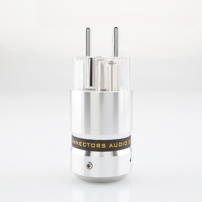 HiFi Power Cable Connector Rhodium Plated EU Schuko AC IEC-C13 Plug DIY