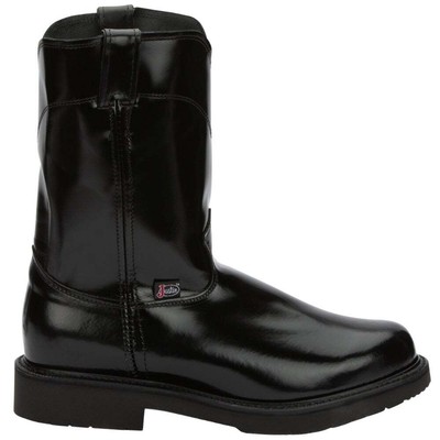 

Оригинальные рабочие ботинки Justin Cargo Black Melo 10 дюймов с электрическим мягким носком для мужчин, Черный, Justin Original Workboots Cargo Black Melo 10 Inch Electrical Sof