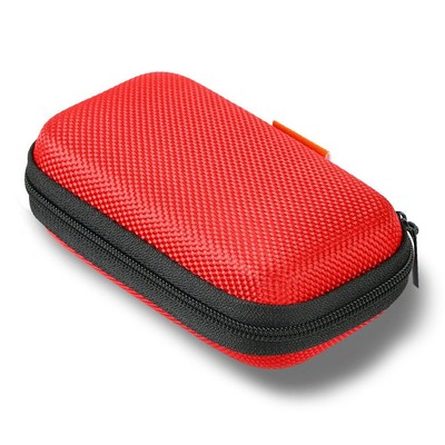 Red Rectangle Small EVA Case - Portable Protection Hard Shell Exterior Lightw...
