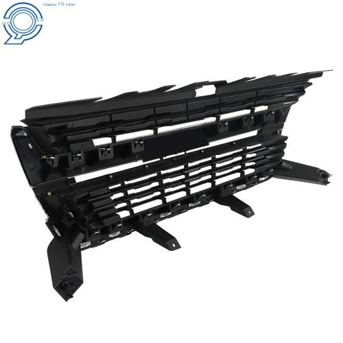 Front Upper Grille W/Chrome Trim For 2015-2020 Chevrolet Colorado 84408363 Black