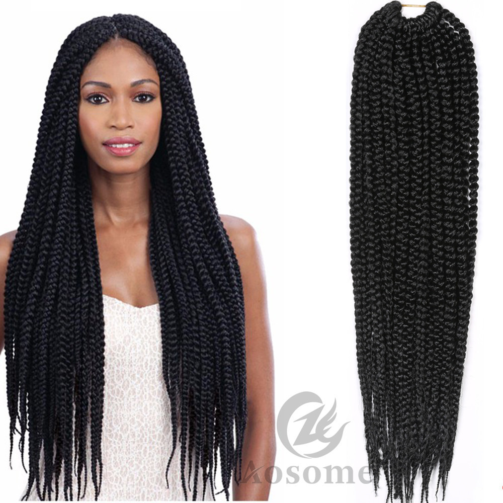 18 Senegal Twist Box Braids Synthetic 3x Twist Braiding Crochet