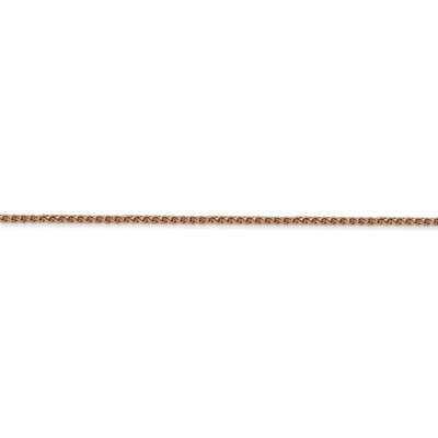 Pre-owned Superdealsforeverything Real 14kt Rose Gold 1.2mm Spiga Chain; 16 Inch; Lobster Clasp In Pink