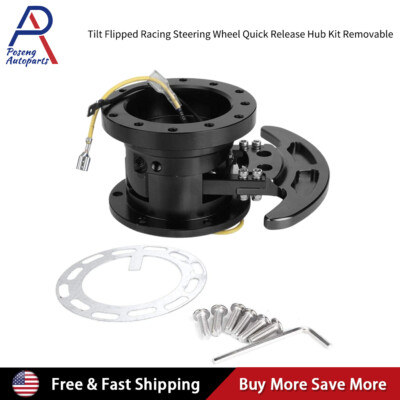 Steering Wheel Flip Up Tilt Quick Release Hub Adapter Body Snap Off Boss Kit BK
