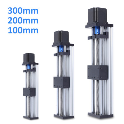 100mm-300mm Ball Screw Linear Rail Motion Slide Table with 23Nema Stepper Motor