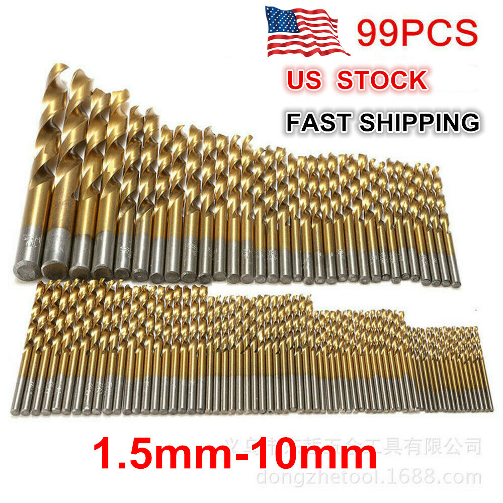 99PCs Drill Bit Set 1/16