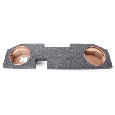 QPower Dual Hole 12  Underseat Subwoofer Enclosure Box for 02-18 Dodge Quad Cab