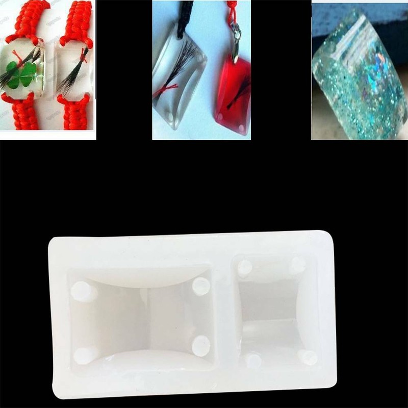 Resin Hole Rectangle Jewellery Making Mould Silicone DIY Mold Bracelet