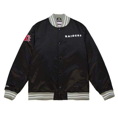 

Mitchell - Ness OR Heavyweight Satin Button Up Jacket Mens Black Casual Athleti, Черный, Mitchell - Ness O.R Heavyweight Satin Button Up Jacket