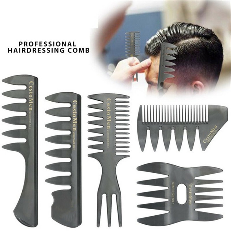 Beard Styling Hairdressing Tool Wide Teeth Hair Brush Barber Shop