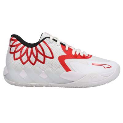 

Puma Mb1 Lo Lace Up Youth Boys Белые кроссовки Повседневная обувь 37736810, Белый, Puma Mb1 Lo Lace Up Youth