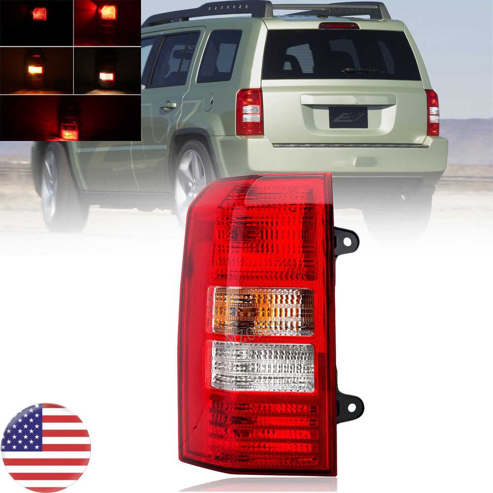 Left Driver Tail Light Lamp Brake W/bulb For Jeep Patriot 2008 2009 2010 11-2017