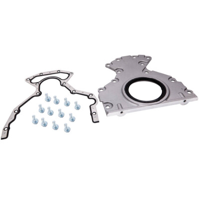 Rear Main Seal Cover Kit Fit For Chevy GMC 4.8L 5.3L 6.0L 6.2L 12633579 12639250