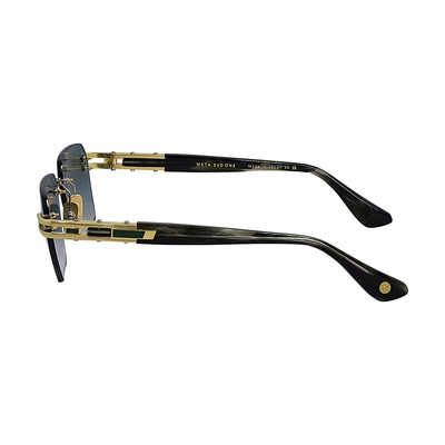 Pre-owned Dita Meta-evo One Dt Dts147 A-03 Yellow Gold/artic Sky Swirl Metal Sunglasses
