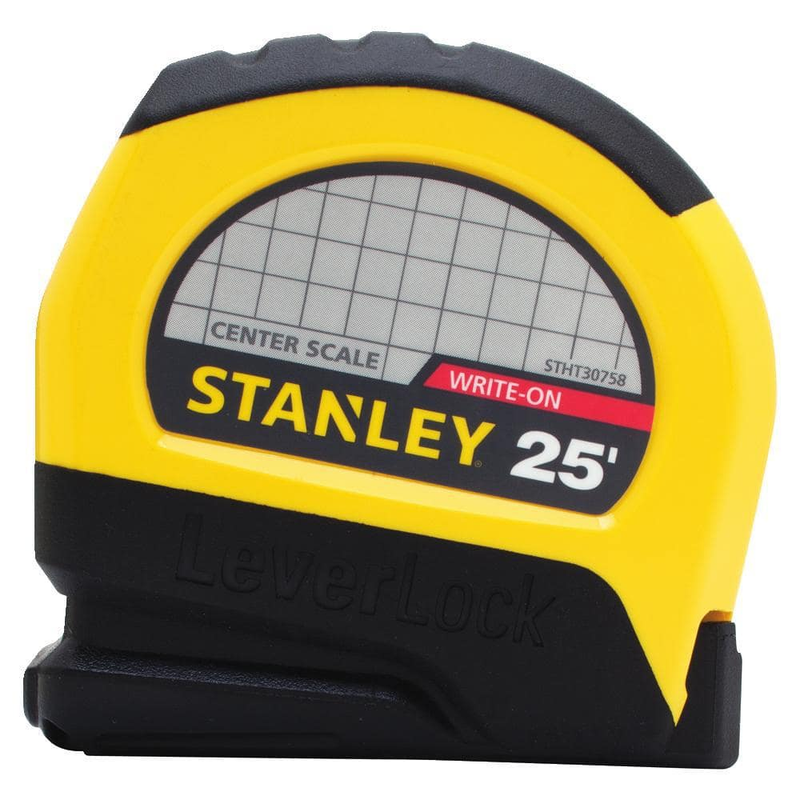Stanley&nbsp;LeverLock 25 ft. x 1 in. CC Center Tape Measure
