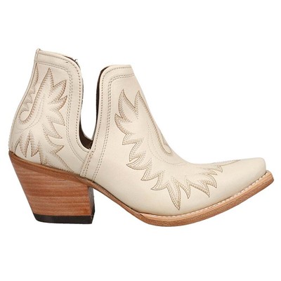 

Ariat Dixon Snip Toe Cowboy Boots Womens Off White Casual Boots 10044484-100, Ariat Dixon Snip Toe Cowboy Booties
