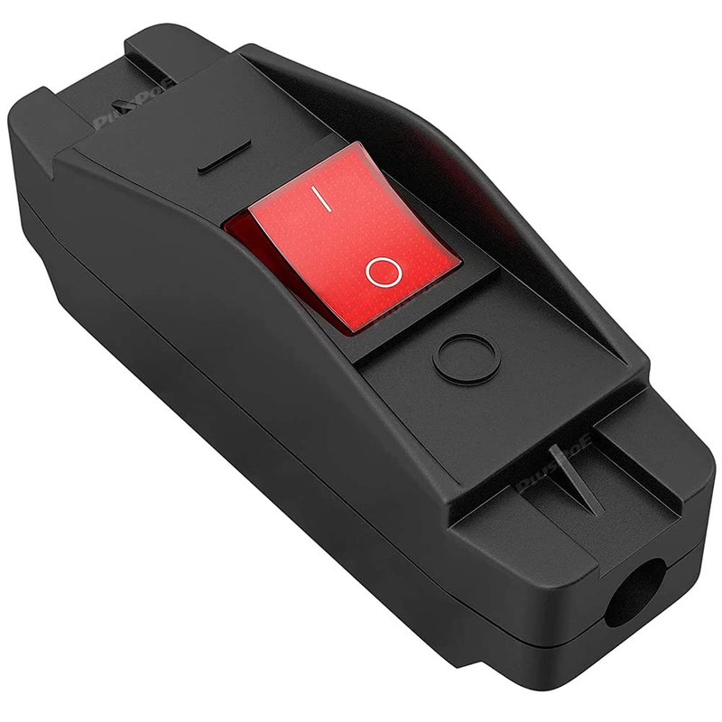 Inline Cord Switch, Heavy Duty 16A AC125V/250V Large Current In-Line On/Off 