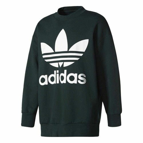 [BQ1810] Мужская толстовка с круглым вырезом Adidas Originals ADC - зеленый гранит