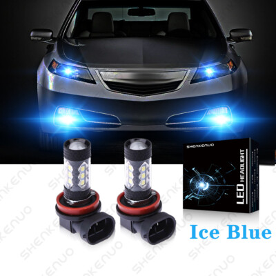 Ice Blue For ACURA TL 2007-2014 8000K H11 H8 LED Fog Driving Light Upgrade Bulbs