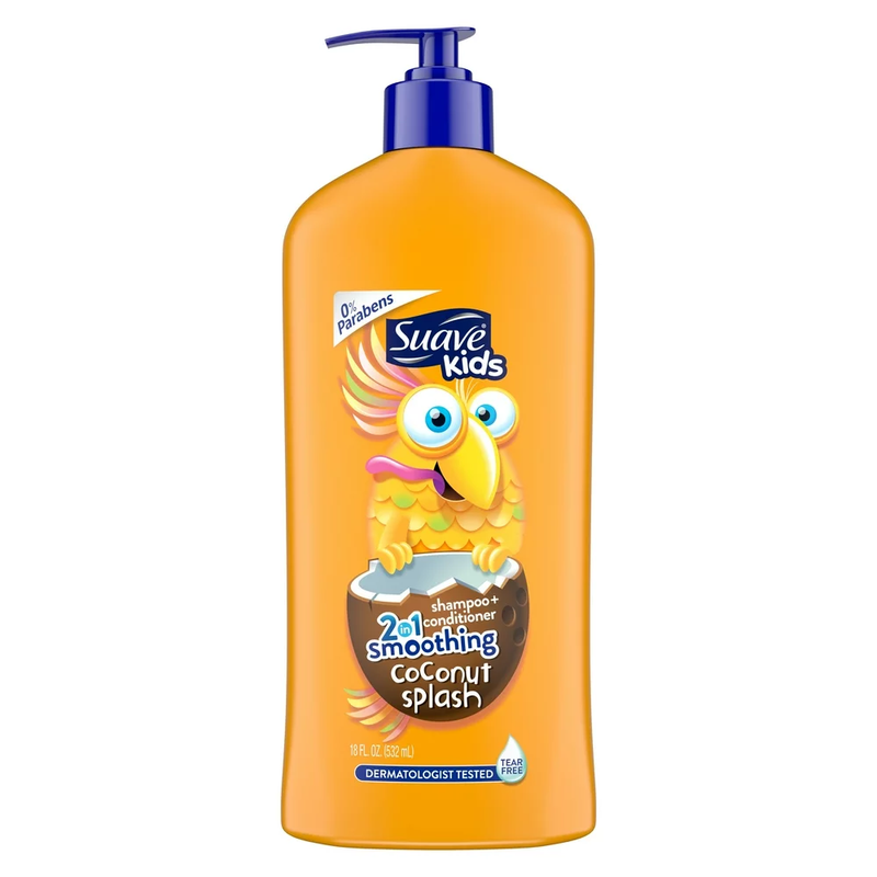 Suave Kids 2In1 Smoothing Coconut Splash Shampoo plus Conditioner All Hair Types