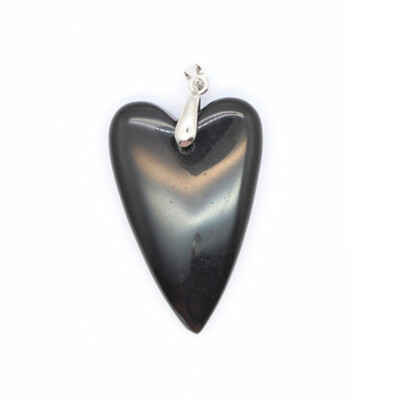 Chakra Natural Crystal Heart Stones Quartz Pendant Jewelry Gifts Healing Reiki
