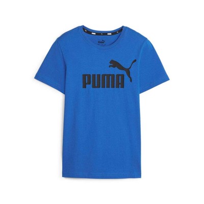 

Футболка с коротким рукавом и логотипом Puma Essentials, молодежная мужская футболка размера , повседневная, Синий, Puma Essentials Logo Crew Neck Short Sleeve T-Shirt Youth