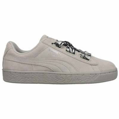 Женские фиолетовые кроссовки Puma Suede Heart Plaid Повседневная обувь 367052-02