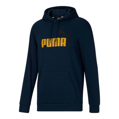 

Пуловер с капюшоном Puma Ess+ 2 Col Logo Мужская синяя повседневная спортивная верхняя одежда 846849, Синий, Puma Ess+ 2 Col Logo Pullover Hoodie