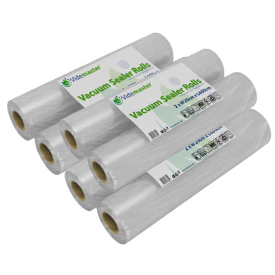 Vacuum Food Sealer Rolls - 20cm x 6m - from 1 to 12 roll pack - Best Ebay Offer