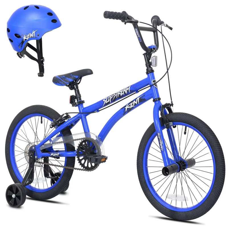 S 18" Slipstream Bicycle With Helmet, Blue