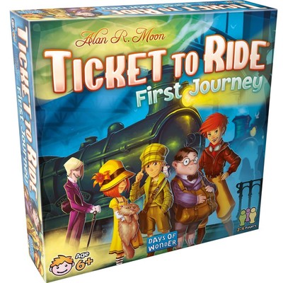 Ticket to Ride First Journey Strategy Board Game for Ages 6 and up