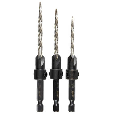 Milwaukee 48-13-5003 #6/#8/#10 Steel Countersink Set - 3 Piece