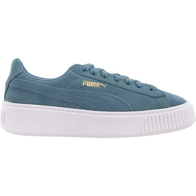 

Кроссовки Puma Suede Platform Womens Size 8.5 B Повседневная обувь 362223-13, Синий, Puma Suede Platform