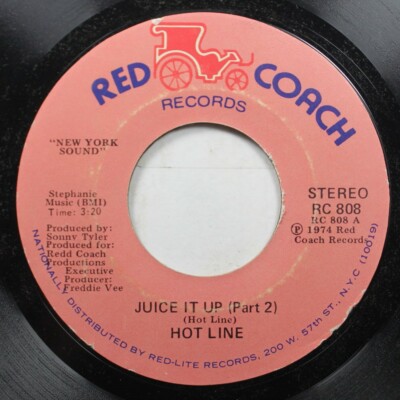 Soul Nm! 45 Hot Line - Juice It Up (Part 2) / Juice It Up (Part 1) On Red Coach