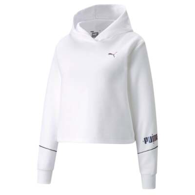 Puma Cyber Cropped Hoodie Womens Size XL Повседневная верхняя одежда 848180-02