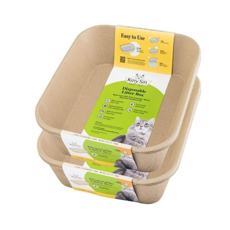 Kitty Disposal 6 Pack Eco-friendly Tray Clean