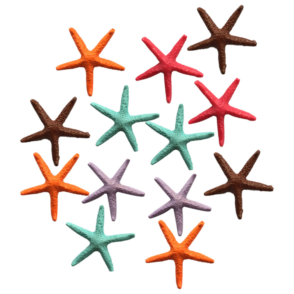 24pcs Ornament Lovely Creative Sea Star Aquarium Decoration Resin