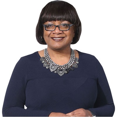 Diane Abbott (Blue Dress) Half Body Buddy Cutout