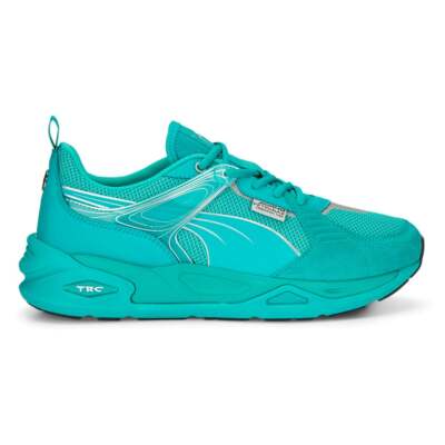 

Мужские кроссовки Puma Mapf1 Trc Blaze на шнуровке синие, зеленые и серебряные, повседневная обувь 307, Blue;green;silver, Puma Mapf1 Trc Blaze Lace Up