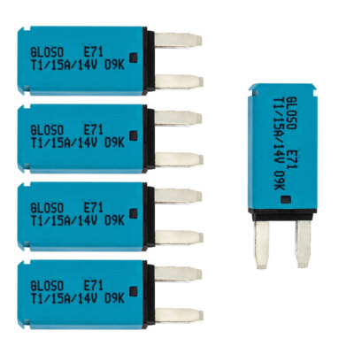 5PCS Mini ATM Manual Reset Circuit breaker Blade Fuse car Boat Truck 12V-24V