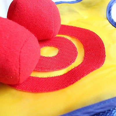 2 Pack Kids Dodgeball Tag Sticky Vest Set Outdoor Throwing Target Game With 1 