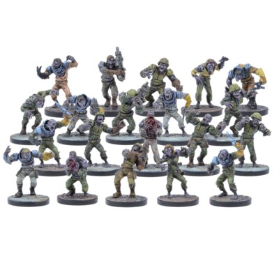 Plague Zombies - Firefight Deadzone Mantic 28mm 40k Chaos Halo Flood Sci-fi THG