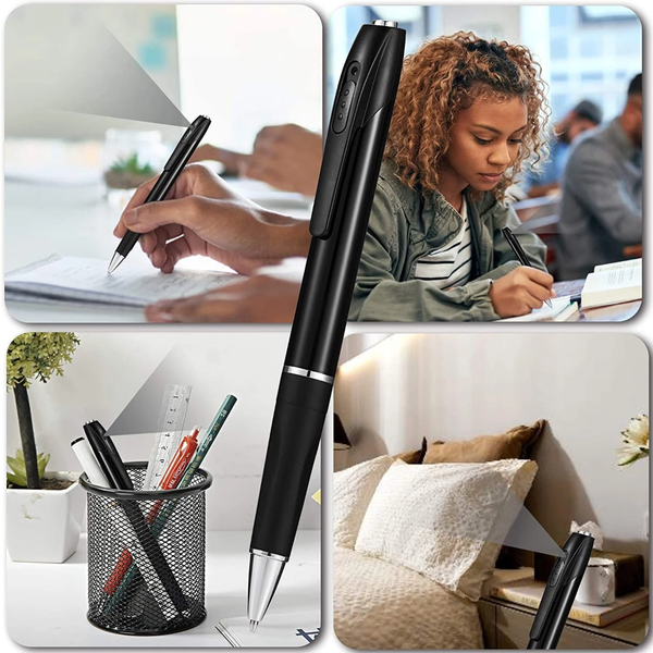 Multifunctional pen in various everyday uses.