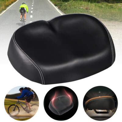 Big Ass Bike Bicycle Cycling Noseless Saddle Wide Large Soft PU Pad Seat Comfort