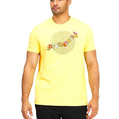 

Puma X Britto Graphic Crew Neck Tshirt Mens Size  Casual Tops 532234-49, Желтый, Puma X Britto Graphic Crew Neck TShirt