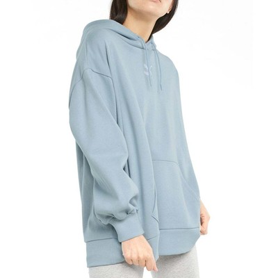 

Puma Classics Oversized Pullover Hoodie Womens Size  Casual Athletic Outerw, Синий, Puma Classics Oversized Pullover Hoodie